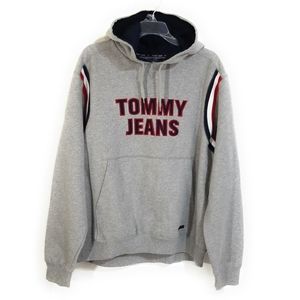 TOMMY HILFIGER NWT Mens Womens Vintage Tommy Jeans Spellout Hoodie Size L